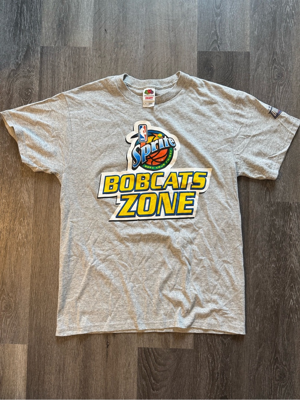 Charlotte Bobcats NBA Sprite Themed Vintage T-Shirt Medium Throwback